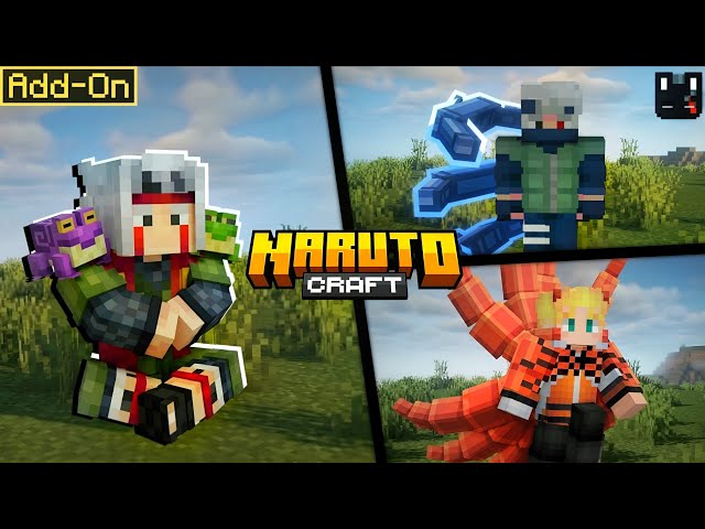 BEST NARUTO ADDON FOR MINECRAFT BEDROCK | NARUTO CRAFT V10 MCPE 1.26+ 🔥