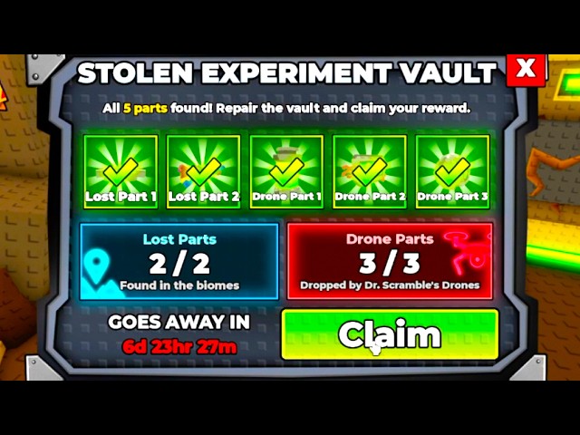 How to GET All LOST PARTS and DRONE PARTS in STEAL AN EGG UPDATE SAMMY!