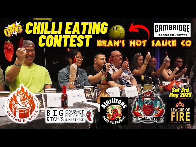 CHILI EATING CONTEST 🌶 Rhythm 'N Spice Fest, Cambridge, MA, USA