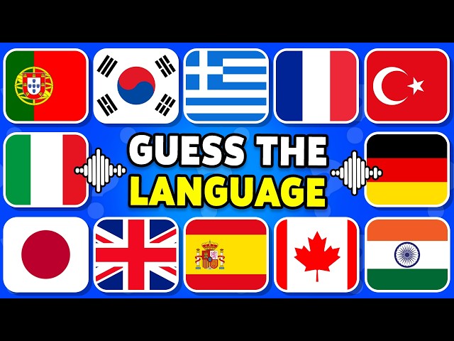 Guess The Language By Audio 🔊 | Guess 24 Languages | Geography Quiz 🌎
