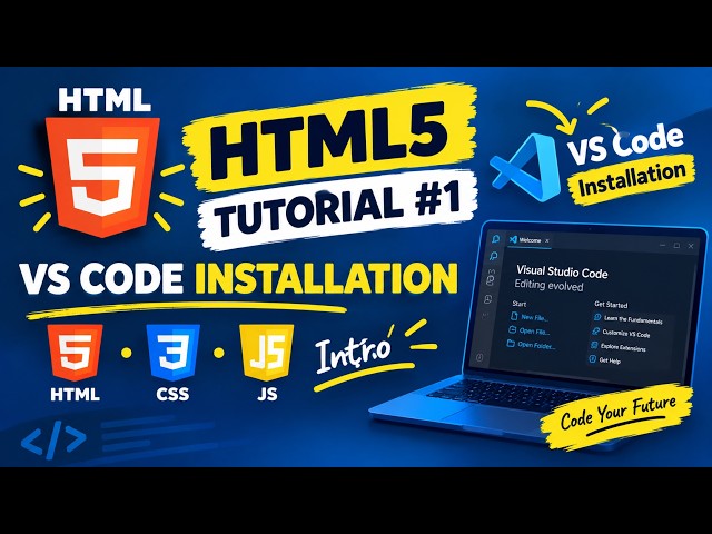 "HTML, CSS & JS Intro + VS Code Setup | Lecture 1 - Sumaira Digital Skills"