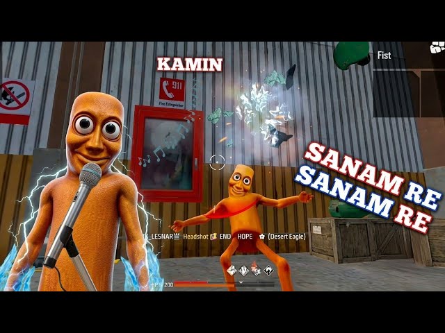 Kamin & Sanam re Sanam re 🎶 | Tung Tung Sahur Song | Free Fire Storm