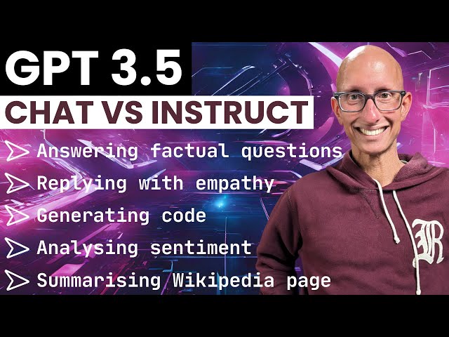 GPT 3.5 Chat vs Instruct