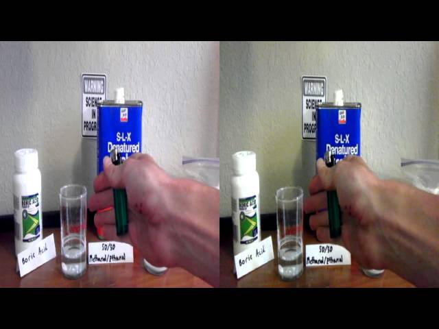 Kitchen Chemistry - How to make green fire in 3D!!