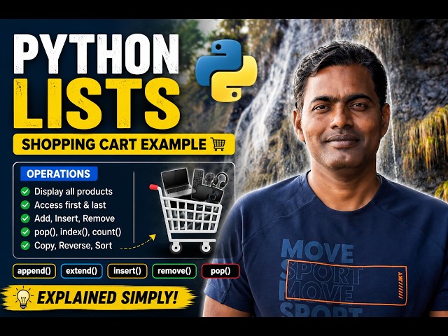 7. Python Lists for Beginners | 9 Essential List Methods Explained