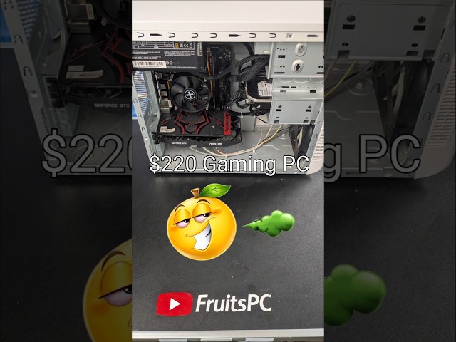 $220 Gaming PC🙏🏻🔨🥀💀😭🎉⚡💀