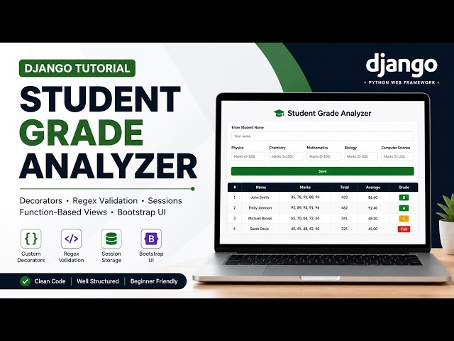Build a Django Student Grade Analyzer - Django Sessions + Decorators
