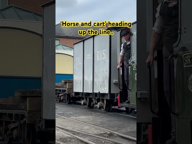 Sir Handel and Sir Haydn pull the ‘horse and cart’ #Awdryevent #talyllyn #SirHandel