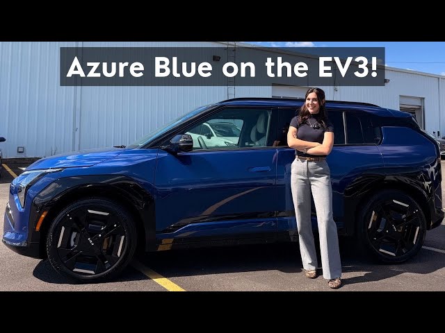 Azure Blue on the NEW Kia EV3 - Quick Look!
