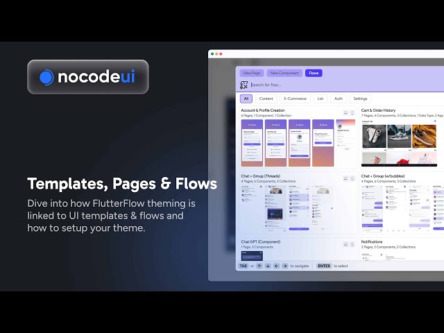 FF 101: Lesson 03 - Templates & Flows in FlutterFlow