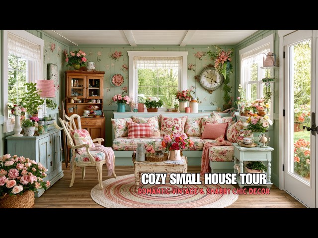 Cozy Small House Tour | Romantic Vintage & Shabby Chic Decor