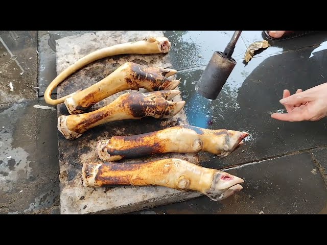 BBQ  GIANT SPIT-ROASTED VEAL! Ultimate Crunchy   
