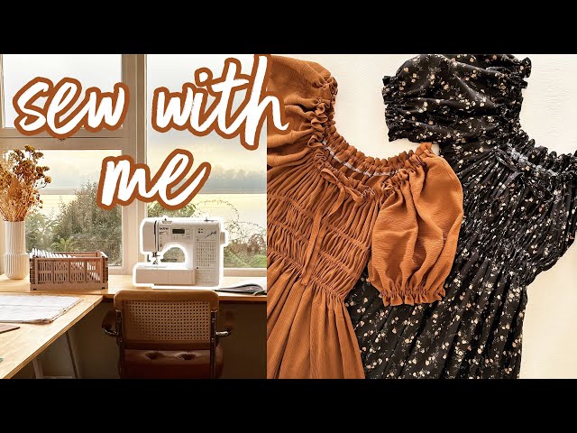 Cosy Sewing Vlog: Sewing the DREAMIEST Dress out of LIBERTY FABRIC! | Sewing the Willa Pattern
