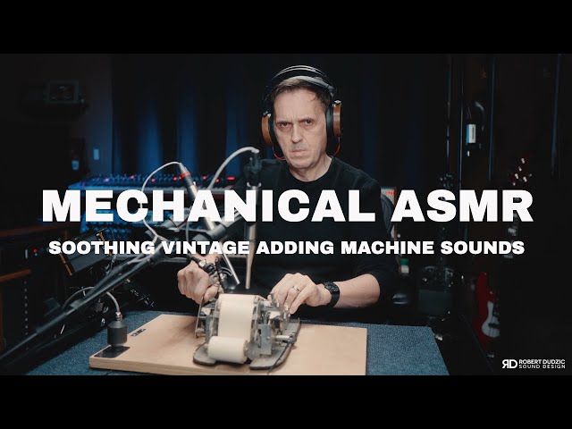 MECHANICAL ASMR Soothing Vintage Adding Machine Sounds 🎧⚙️