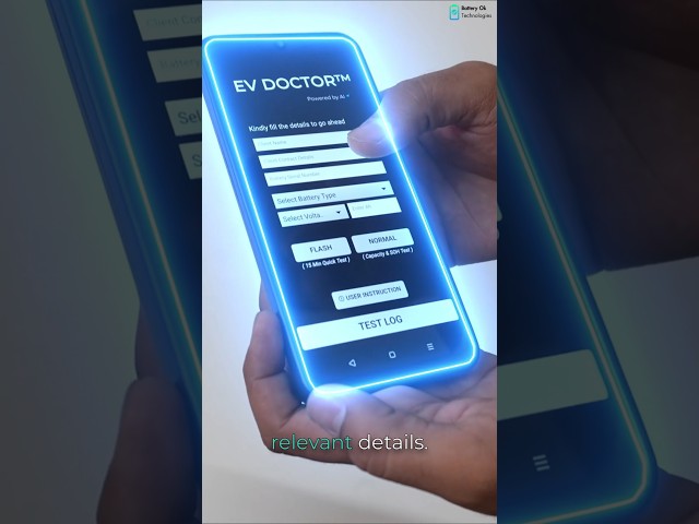 Quick DEMO of EV DOCTOR #electricvehicles #batteries #automobile