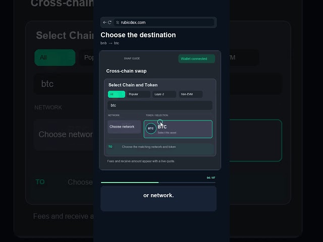 how to swap bnb to btc
