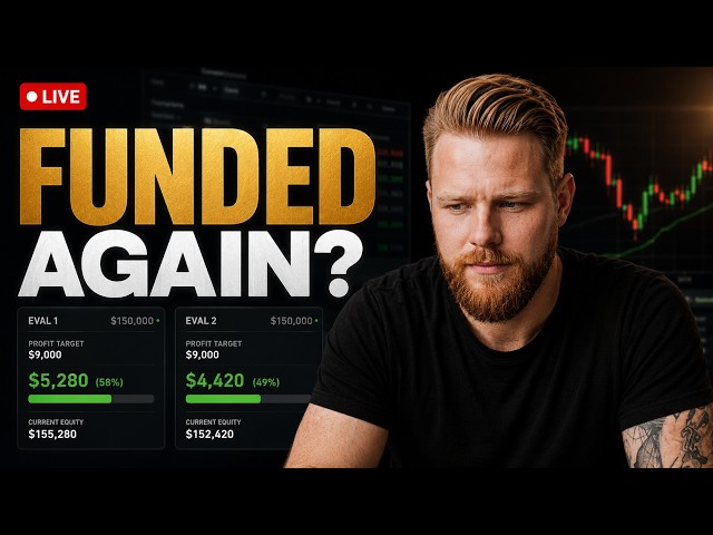 LIVE TRADING: Passing 300k in Prop Firm Challenges with a Six Figure Funded Trader