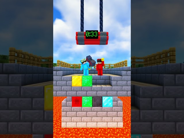 Complete the Puzzle Before the BOMB! #minecraft #shorts