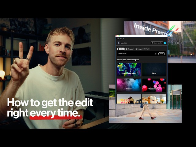 How to Plan Your Shots Using the Adobe Stock Panel in Premiere | Adobe Creative Cloud