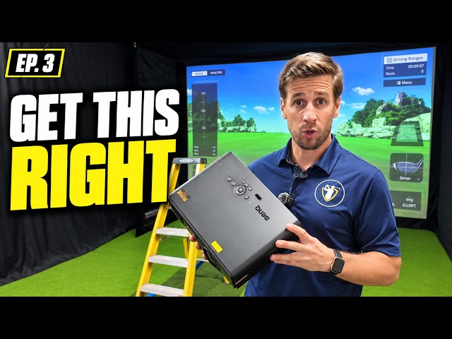 How I Installed My Golf Simulator Projector the EASY Way (Ep 3)