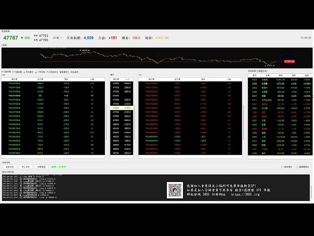 【天真選擇權】程式交易-python-api-盤中實況-