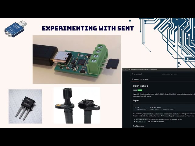 SENT (J2716) Protocol: Physical Layer, Nibbles, and Wiring, USB Sent Converter