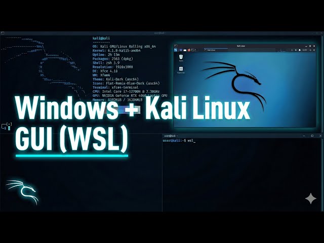 Install Kali Linux (GUI) on Windows 10/11 (WSL Guide)