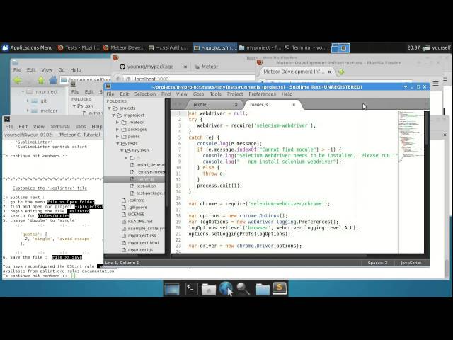 Meteor / CircleCI Tutorial -- Part #4 Code Quality - Coding Style and Linting