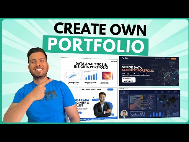 Build Your Data Analysis Portfolio Website in less than 30 mins (AI + No Code)