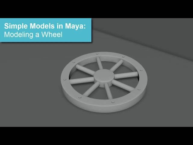 Maya Simple Models: Wheel