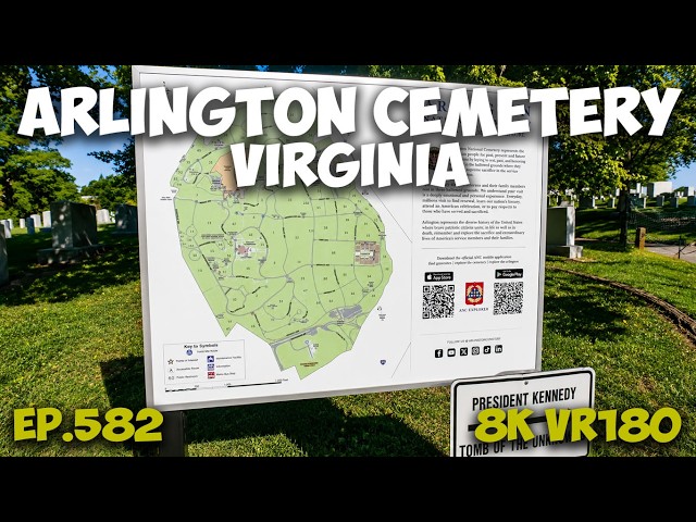 Uncovering Untold Stories: Arlington National Cemetery Virginia ep.582 #8k #vr180 #3d