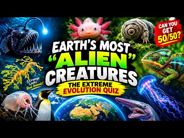 Earth's Most ‘Alien’ Creatures 👽 | Can You Score 50/50 on This Extreme Evolution Quiz?