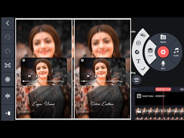 Trending Spotify Lyrics Status Video Editing in Kinemaster