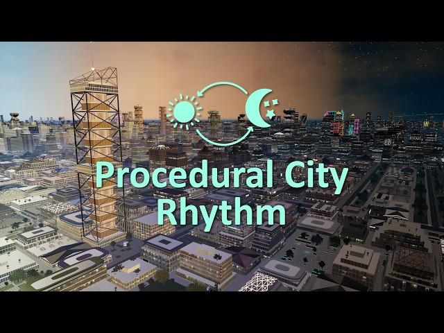 The Daily Rhythm Of My Procedural City