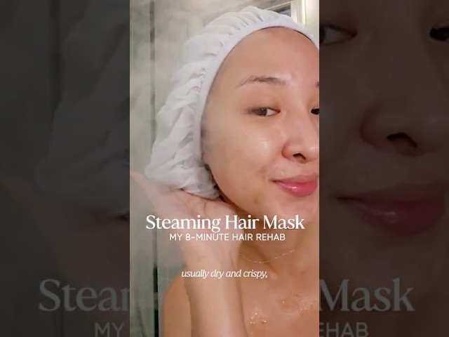 Dry, Frizzy, Damaged Hair FIXED with This Mask! 🧖🏼‍♀️ CUE smooth, shiny and frizz free hair ✨