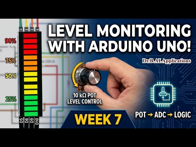 Week 7: Monitoring Emulated Continuous Level Transmitter Using Arduino Uno