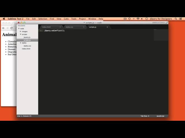 Designers Learning jQuery Episode 12: No Conflict Mode