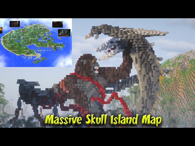 Skull Island Map Reimagined | Ultimate King Kong Skull Island Map | Bedrock Java Map by Tric