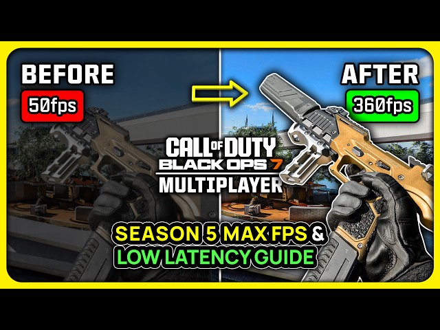 COD BO7 Multiplayer Season 5 - Best PC Settings for MAX FPS ✅