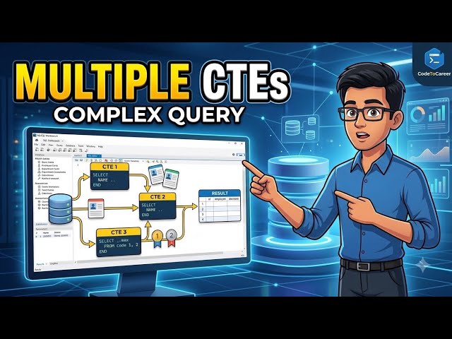Multiple CTEs in SQL Explained | Solve a Complex Query Step-by-Step (MySQL)