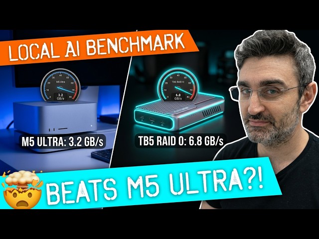 Faster than M5 Ultra SSD at Local AI? RAID0 TB5 Upgrade | ACASIS TB501Pro