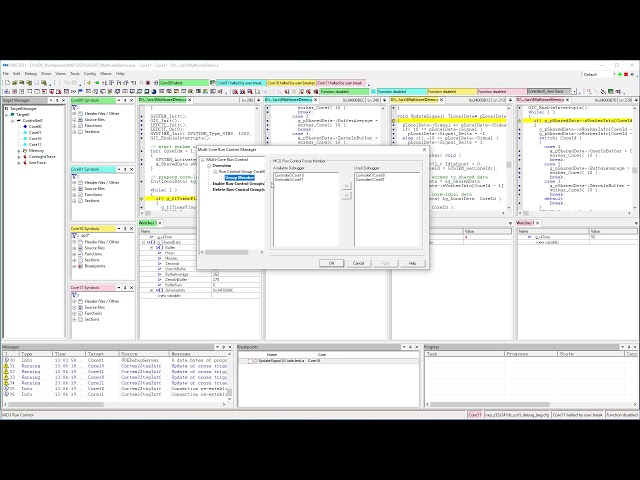 Debugging S32S in UDE: Basic Multi-Core Debugging