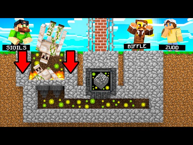 Building an Illegal Iron Farm in Camp Minecraft