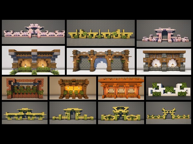 Minecraft Base Wall Design and Ideas Compilation