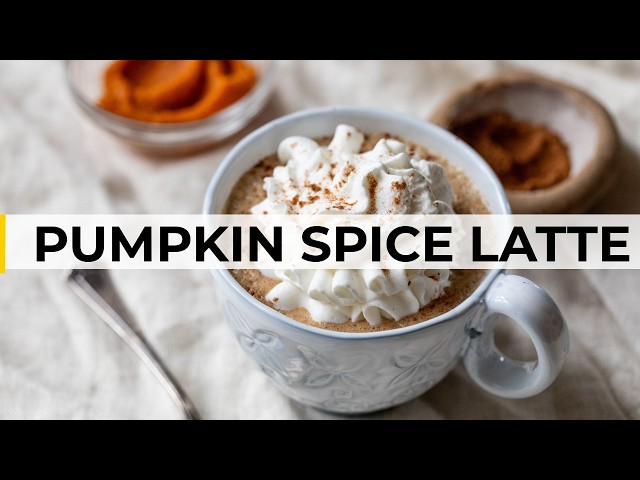 PUMPKIN SPICE LATTE RECIPE | DIY healthy Starbucks drink