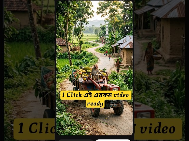 সুধুমাত্র 1 Click এ এরকম AI video বানান Free তে #mdaitools4u #aitools #shorts