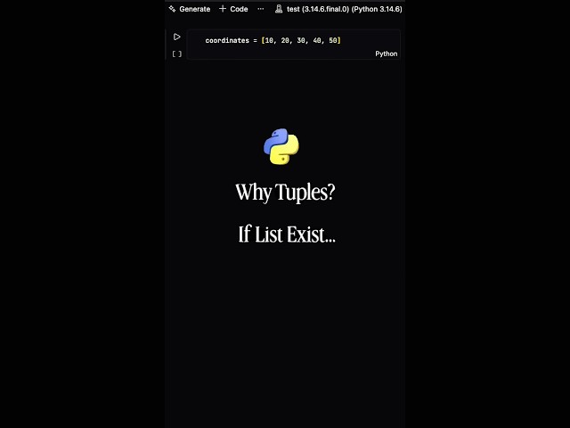 Why Python Has Tuples When Lists Already Exist 🤔