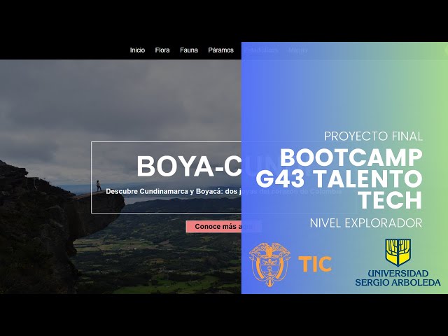 PROYECTO FINAL DEL BOOTCAMP DE PROGRAMACIÓN EN NIVEL EXPLORADOR  DEL PROGRAMA TALENTO TECH 🌐👨‍💻👩‍💻
