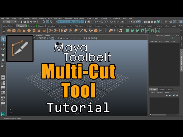 The Maya Toolbelt - Multi-Cut Tool (Maya 2023)
