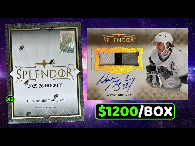 It took me 10 YEARS TO PULL ONE! - 2025-26 Upper Deck Splendor Hockey Hobby Box Break x2
